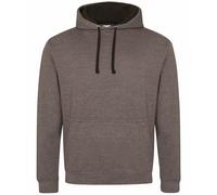 AWDis Mens Varsity Hoodie Contrast Hood Jumper Casual Pullover Hooded Sweatshirt