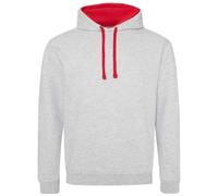 AWDis Men's Varsity Hoodie in Light Grey | Size: Small AWDis Light Grey S