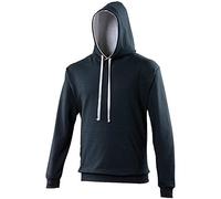AWDis Men's Varsity Hoodie, Multicoloured (New French Navy/Heather Grey), XX-Large