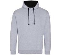 AWDis Men's Varsity Plain Hoodie in Pale Grey | Size: Medium AWDis Pale Grey M