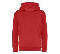 AWDis Plain Hoodie in Red | Size: 9 Years AWDis Red 9 Years