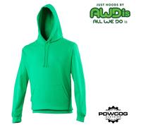 AWDis Premium College Hoodie Casual Pullover Hooded Jumper - Greens - 2 for £30