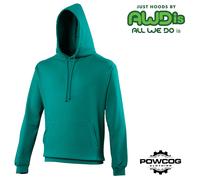 AWDis Premium College Hoodie Casual Pullover Hooded Jumper - Greens - 2 for £30