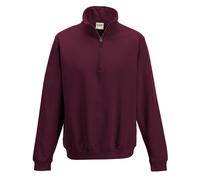 AWDIS SOPHOMORE MEN'S ZIP NECK SWEATSHIRT JUMPER S-XXL JH046