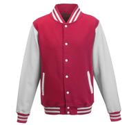 AWDis Unisex Men's Casual Varsity Baseball Jacket College Letterman American TOP