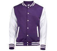 AWDis Unisex Men's Casual Varsity Baseball Jacket College Letterman American TOP