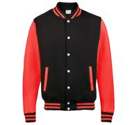 AWDis Unisex Men's Casual Varsity Baseball Jacket College Letterman American TOP