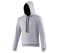 Awdis Varsity Hooded Sweatshirt Hoodie 33 Colours S, M, L, / XS Heather Grey / F