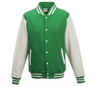 AWDis Varsity jacket COLOUR Kelly Green/White SIZE L