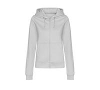AWDis Women's College Heather Full Zip Hoodie in Grey | Size: Small AWDis Grey S