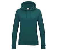 AWDis Women's Girlie College Hoodie, Green (Jade), 16 (Manufacturer Size:X-Large)