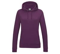 AWDis Women's Girlie College Hoodie, Purple (Plum), 16 (Manufacturer Size:X-Large)