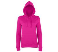 AWDis Women's Girlie College Hoodie, Pink (Hot Pink), 12 (Manufacturer Size:Medium)