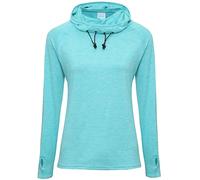 AWDis Women's Just Cool Girlie Cowl Neck Baselayer Top in Blue | Size: Medium AWDis Blue M