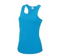 AWDis Women's Just Cool Girlie Fit Sports Vest Tank Top in Duck Egg Blue | Size: XS AWDis Duck Egg Blue XS