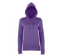 AWDis Women's Just Hoods Girlie College Pullover Hoodie in Lavender | Size: Large AWDis Lavender L