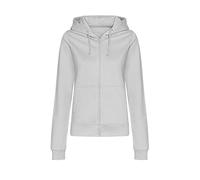 AWDis Womens/Ladies College Heather Full Zip Hoodie (L) (Heather Grey)