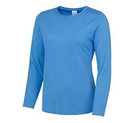 Just Hoods by AWDIS Long Sleeve Cool T Women's Sapphire