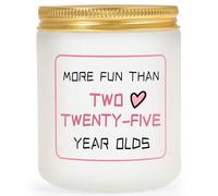 AWDK 50th Birthday Candle, Lavender Scent, 7OZ Jar, Long Burning, Non Toxic
