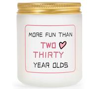 AWDK 60th Birthday Gifts for Women,Birthday Gifts for Women, 60th Birthday Candle, 60th Celebration, 60th Birthday Decoration Gifts for Mom,Friend,Coworkers Lavendar Candle 7OZ