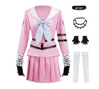 AWDOAJOI Cosplay Costume Anime Miu Iruma Skirt Dress Sailor Suits Halloween Party Outfit (3X-Large)