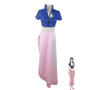 AWDOAJOI Cosplay Costume Anime Nico Robin One Piece Womens Jacket Skirt Uniform Halloween Party Suits (Small)
