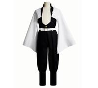 AWDOAJOI Cosplay Costume Anime Shinazugawa Sanemi Kimono Cloak Uniform Halloween Party Suits (Small)