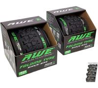 Awe 2 x AWERide Bike/E-Bike Folding Tyres 24" x 1.95" MTB Tyre 30 TPI