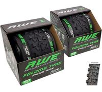 Awe 2 x AWERide Bike/E-Bike Folding Tyres 26" x 1.95" MTB Tyre 30 TPI
