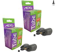 Awe 2 x Butyl Rubber 14" x 1.75-2.125 Inner Tube 500%* Extra Ride Time Schrader Valve