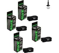 Awe 4 x Butyl Rubber 24" x 1.75-2.125 Inner Tube 500%* Extra Ride Time Schrader Valve