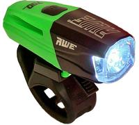 Awe 700 Lumens 1 x LED USB Rechargeable Front Bike Light Black/Green