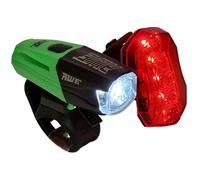 Awe 700 Lumens Bike Light Set, Front USB Rechargeable & Rear x 5 Red SMD LEDs
