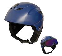 Awe ABS Kids/Junior Ski/Snowboard Helmet Matt Blue 52-55cm - Goggle Compatible