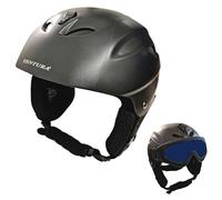 Awe ABS Mould Kids/Junior Ski/Snowboard Helmet Matt Black 52-55cm - Goggle Compatible