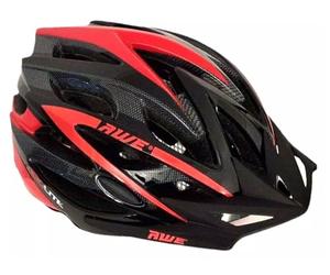 AWE AeroLite Men's Bicycle Helmet - Black/Red, Size 58-61
