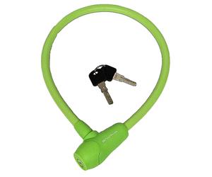 Awe Silicone Hardened Steel 600mm x 12mm Automatic Bike Cable Lock with Keys