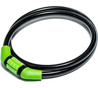 Awe Sport Direct 8mm x 76cm Steel Cable Bike/Bicycle Combination Lock (Non-Changeable Unique Code)