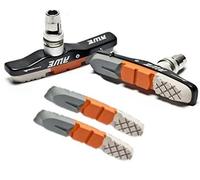 AWE® Triple Contour Alloy V Brake Pads with FREE Spare Pads worth £9.99* Grey/Orange/White 72mm