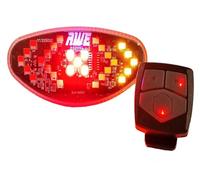 AWE USB Rechargeable WIRELESS INDICATOR Remote Control 29 LED's Bicycle Rear Light
