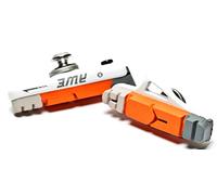 AWE® White Cassette Road Brake Blocks Grey/Orange/White 55mm