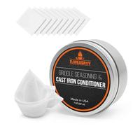 AWEASROY Griddle Seasoning & Cast Iron Seasoning Conditioner 7 OZ, Food Safe Griddle Seasoning for Blackstone, Maintain a Cleaner Non-Stick Skillet, with 10pcs Cloths for Easy Application