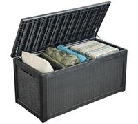 Aweather Large Capacity Garden Storage Box 172x81.5x85.5CM - Lockable Rattan-Effect Durable PP Organizer | Easy Assembly for Backyard/Patio (Outdoor Gear, Yard Supplies, Garden Tools)