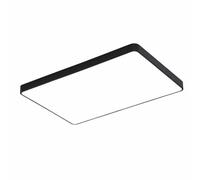 AWEITG 25.6 Inch 48W Square LED Ceiling Light Fixture - Dimmable Flush Mount Panel for Bedroom, Kitchen, and Bathroom 3000K/4000K/6000K Color Temperature Options(Dark,35.4in)