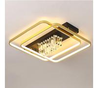 AWEITG Minimalist Round/Square LED Ceiling Light - Durable Iron Lamp for Home & Office(A-Single-Colour Light)