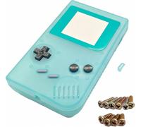 AWEJRIXX Replacement Shell Kit for Classic Handheld Gaming Console - DIY Repair Parts SetIncludes Screen Lens/Buttons/Conductive Pads/Screws/Dust Cover/Battery Cover (Translucent Neon Green)