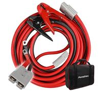 AWELTEC Jumper Cables, 30 feet, 1 Gauge, 800A, Booster Battery Cables with Permanent Installation kit and Quick Connect Plug for SUV & Trucks with up to 8-Liter Gasoline and 6-Liter Diesel Engines