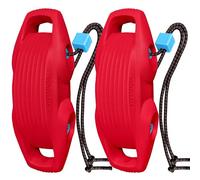 AWEMUFA 2 Pack Red Boat Fenders Easy to Install Bumper for Docking Ideal Fender for Pontoon, Bass, Jet Ski and Fishing Boats