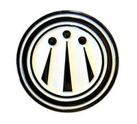 Awen Welsh Cornish Celtic Druid Three Rays of Light Inspiration Creative Artist Enamel Badge 22mm