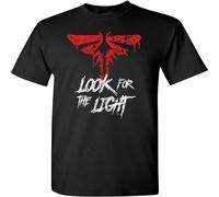 AWENGL Look for The Light Fireflies Symbol Ellie Last of Us Game T-Shirt Black Black XXL